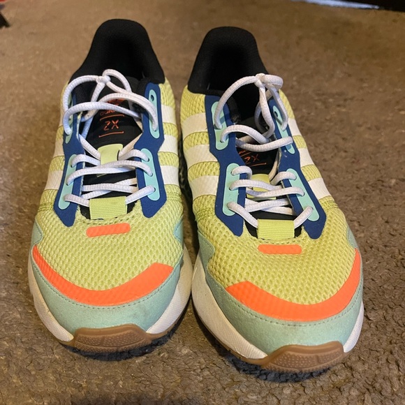 Adidas Originals zx 1k Boost J Sneakers kids size 3 1/2 - Picture 2 of 4